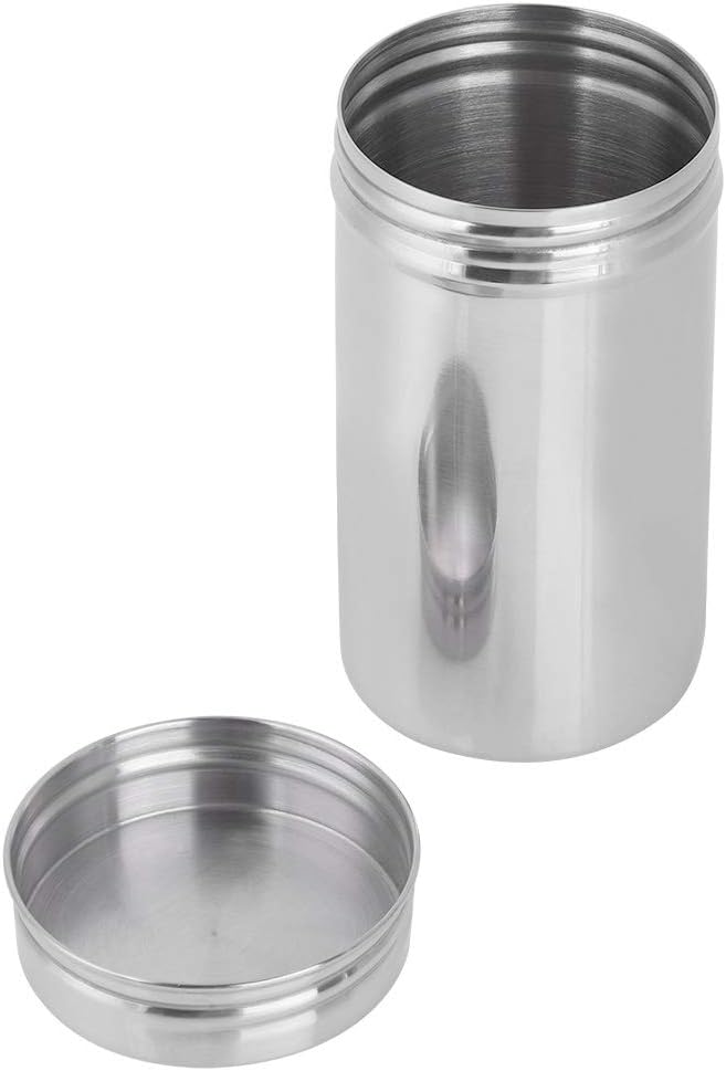 QANYEGN 304 Stainless Steel Sealed Storage Jar, Airtight Kitchen Food Storage Container, Portable Coffee Grounds Container(Large size)