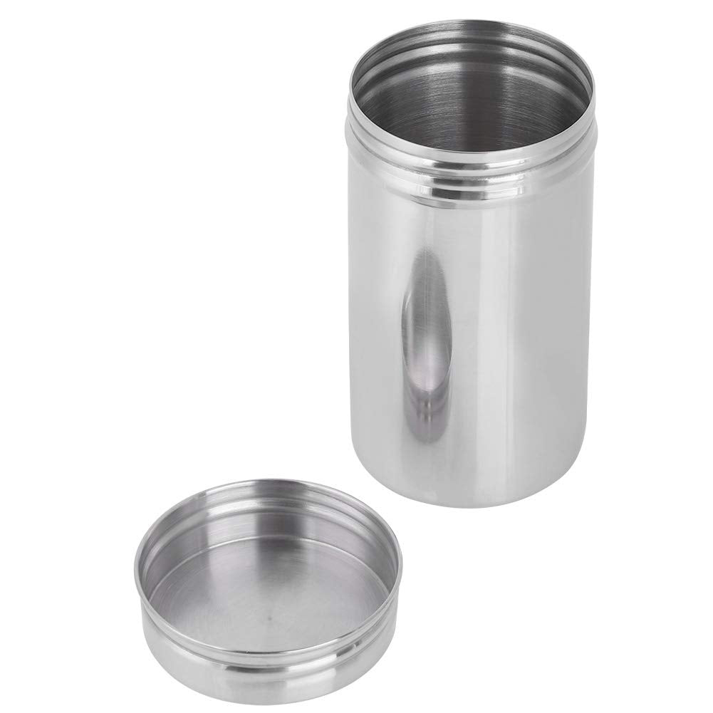 QANYEGN 304 Stainless Steel Sealed Storage Jar, Airtight Kitchen Food Storage Container, Portable Coffee Grounds Container(Large size)