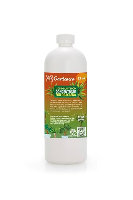 Gardenera Plant Growth Superfood for Dracaena with 18 Essential Vitamins & Minerals - Organic Plant Food Fertilizer - Micro-Fungi and Bio-Organisms for Dracaena Plant Care & Growth Enhancement - 32oz