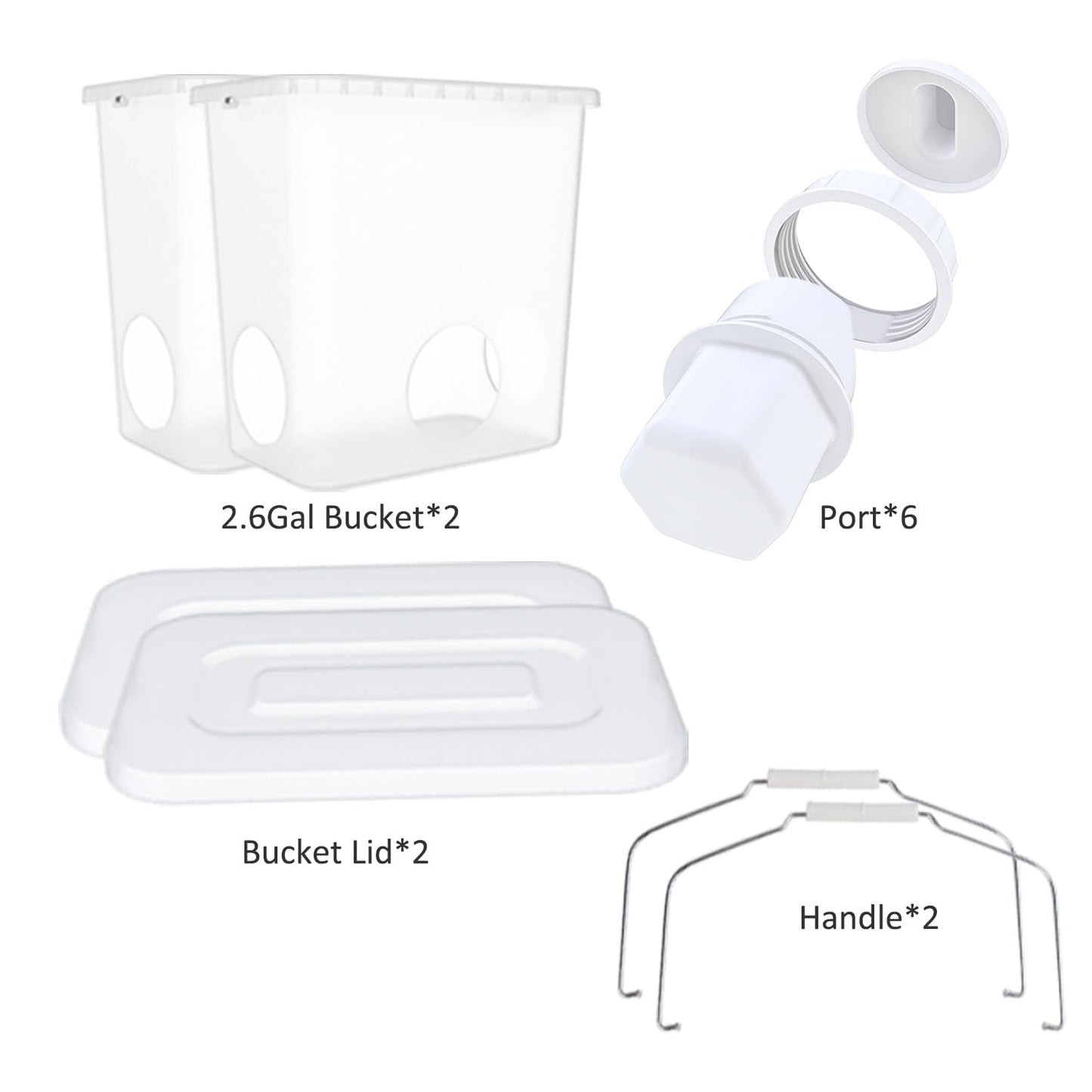 Automatic Chicken Feeder Chicken Feed Container Hanging Chicken Feeder Rainproof Poultry Feeder Bucket (Frosted)