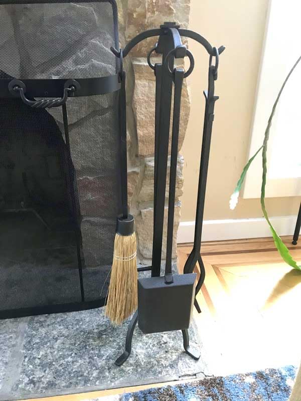 Pilgrim Craftsman 18018 Fireplace Tool Set - Vintage Iron, 31" Tall, 5 Piece