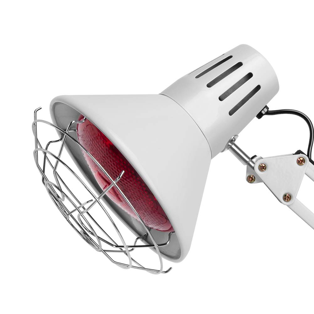 Serfory Infrared Lamp, 150W Near Infrared Light Therapy with Stand Sturdy, Adjustable Red Light Heat Lamp Intensity & Angle, Red Light Therapy Bulb for Body Neck Shoulder Joints Back Pain Relief