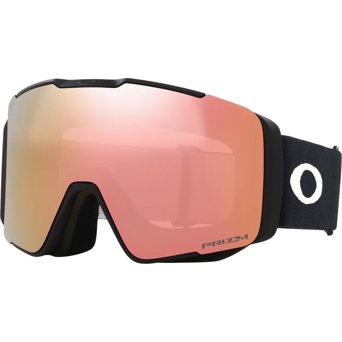 Oakley Line Miner Pro Snow Goggle, Matte Black Strap w/Prizm Snow Rose Lens, Medium