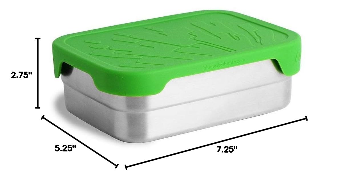 ECOlunchbox Splash Box XL – 40 oz Leak-Proof Stainless Steel Bento with Food-Safe Silicone Lid (Plastic-Free, Dishwasher Safe)