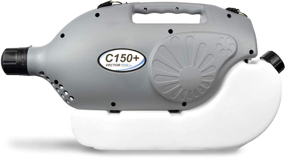 Vectorfog C150+ 110V Electric ULV Fogging Mosquito, Bug Insect Fogger Machine- Outdoor Yard Sprayer for Mosquitoes and Disinfectants-Mist Foggers for Mold, Insecticide (with Free Shoulder Strap)- 6L