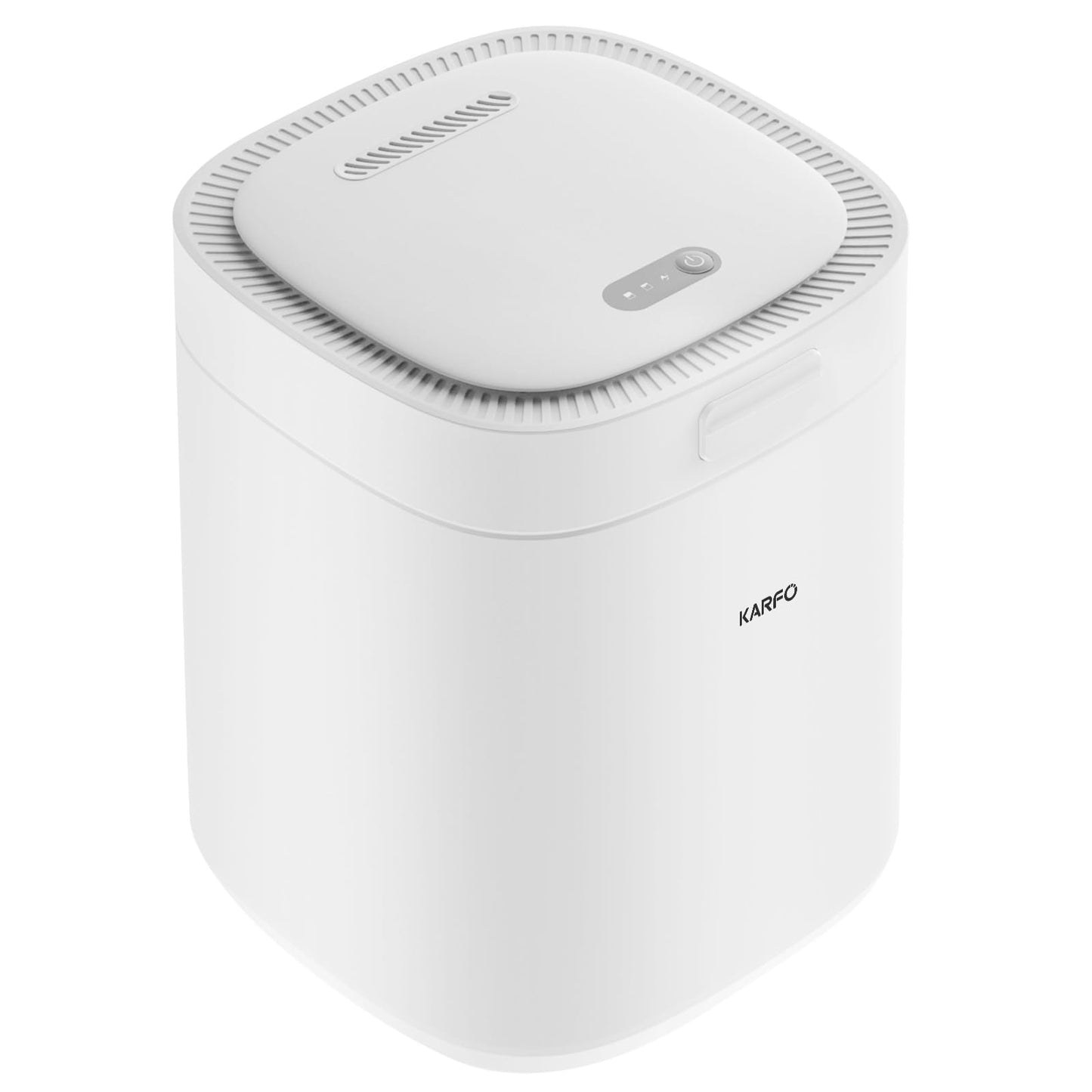 Karfo Electric Composter for Kitchen, Smart Compost Bin Outdoor/Indoor, Odorless Single-Button Auto Operation, Turn Food Waste to Fertilizer for Plants, Food Waste Compost Machine（White）