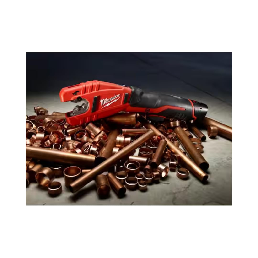Milwaukee 2471-20 M12 Cordless Lithium Ion 500 RPM Copper Pipe and Tubing Cutter Adjustable from 3/8" to 1â€ Diameters (Battery Not Included, Power Tool Only)