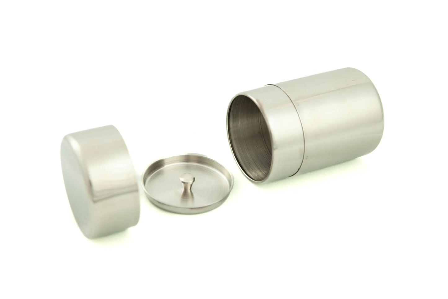 Matcha Tea Canister- Airtight Double Lids Spices Storage Seal Stainless Steel - Tea Bags - Ground and Bean Coffee - Matcha Powder - Tin Canister Can 400 ml
