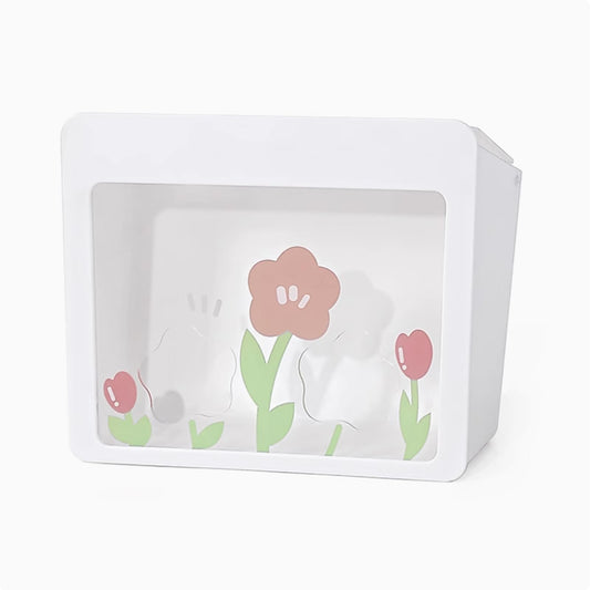 Hanging Rabbit Hay Feeder with Lid - No Waste Slow Feed Hay Rack for Rabbits, Guinea Pigs & Small Pets - Sturdy White Design, Easy to Fill & Clean, Cage Mounted Bunny Hay Holder (Flower Hole Style)