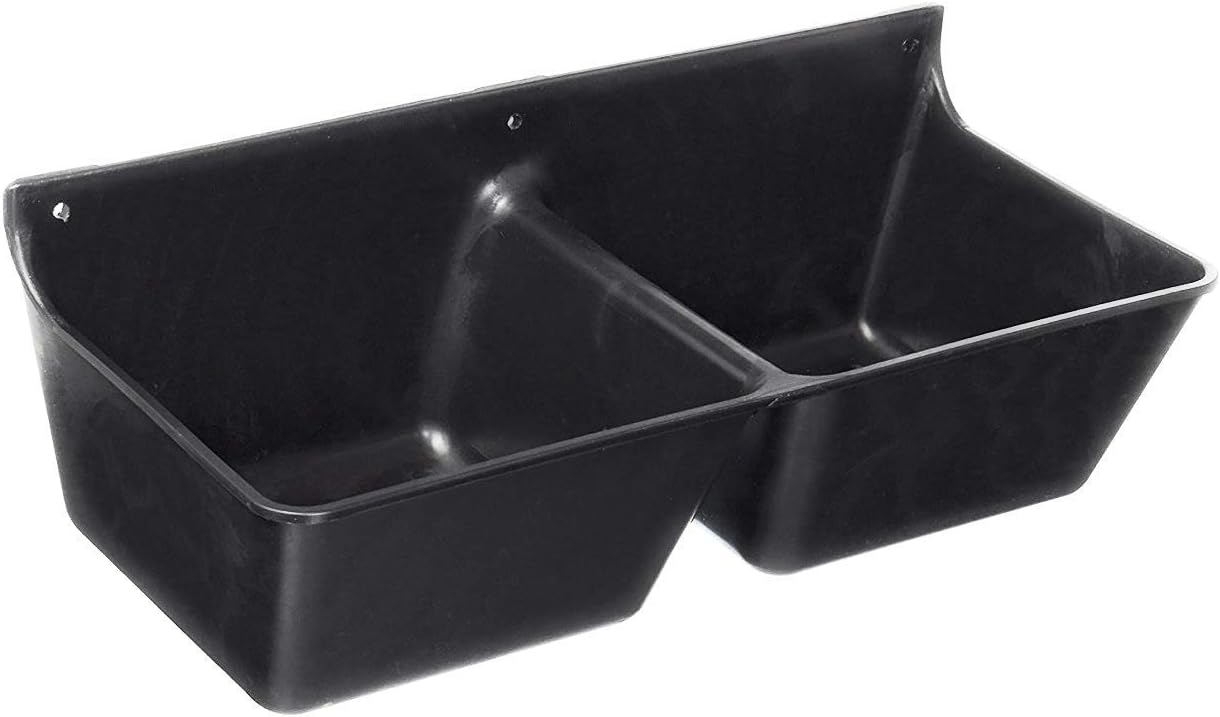 LBH Market Goat Mineral Feeder Kit Includes Mineral Feeder 3.5 Qt with 5 Wood Screw Fasteners Suitable for Goats and Horses