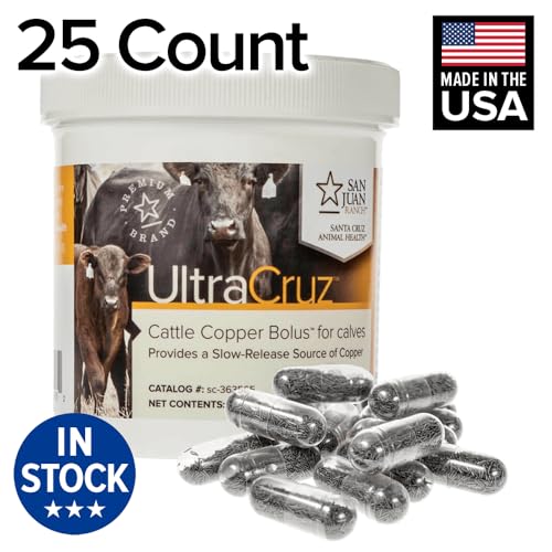 UltraCruz - sc-363565 Cattle Copper Bolus Supplement for Calves, 25 Count x 12.5 Grams