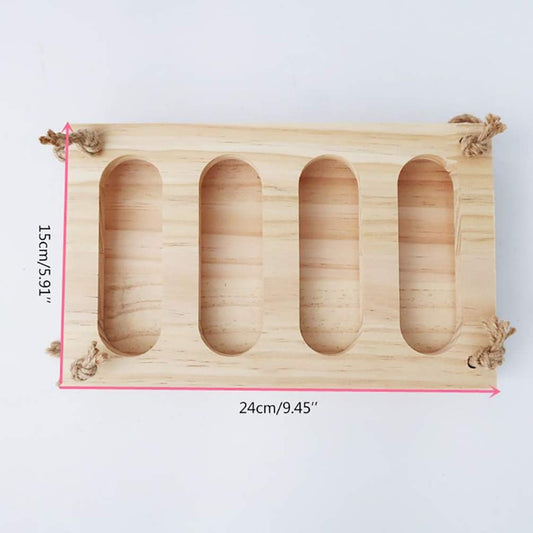 Tfwadmx Bunny Hay Feeder Rabbit Food Dispenser Small Animal Hay Feeder Chinchilla Hay Rack Wooden Hay Manger Rack Holder Minimizing Waste for Guinea Pig Chinchilla Hamster
