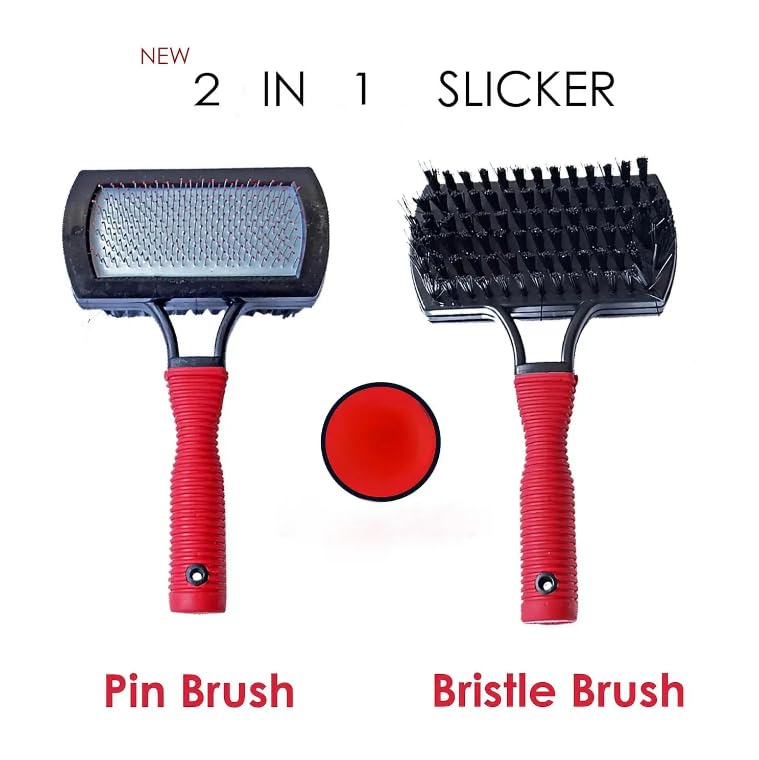Professional Pet Grooming Kit, 10-in-1 Dog and Cat Supplies, Slicker Brush and Nail Clipper Set