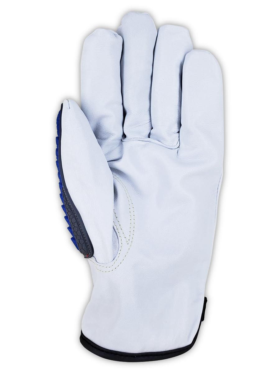 MAGID T-REX Rebel Series, 24 Pair, AeroDex Lined, ANSI Cut Level 9, Driver Style Impact Work Gloves, Size 9/Large, TRX889