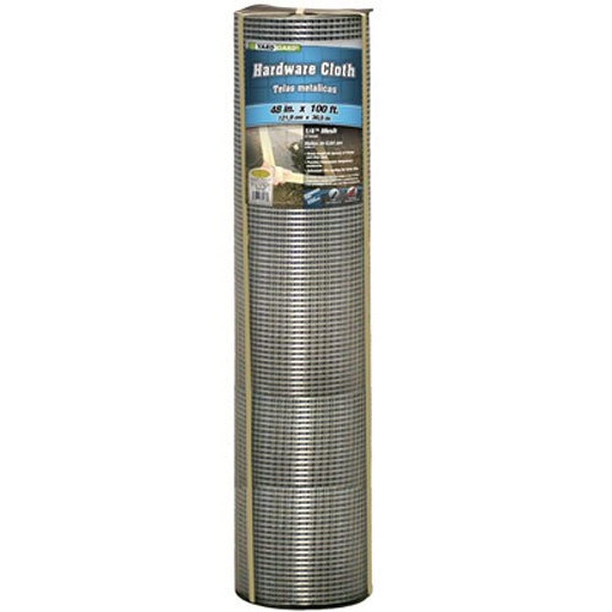 YARDGARD Hardware Cloth 1/4 Inch Mesh 48 Inch X 100 Foot 23 Gauge Galvanized Steel Wire Fence Ideal for Garden Fence, Cage Fence, Chicken Wire Fencing, Rabbit Fencing, Arts and Crafts, and Yard Fence