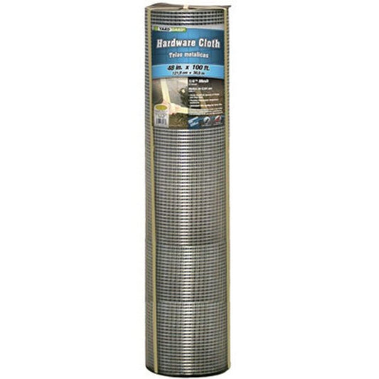 YARDGARD Hardware Cloth 1/4 Inch Mesh 48 Inch X 100 Foot 23 Gauge Galvanized Steel Wire Fence Ideal for Garden Fence, Cage Fence, Chicken Wire Fencing, Rabbit Fencing, Arts and Crafts, and Yard Fence