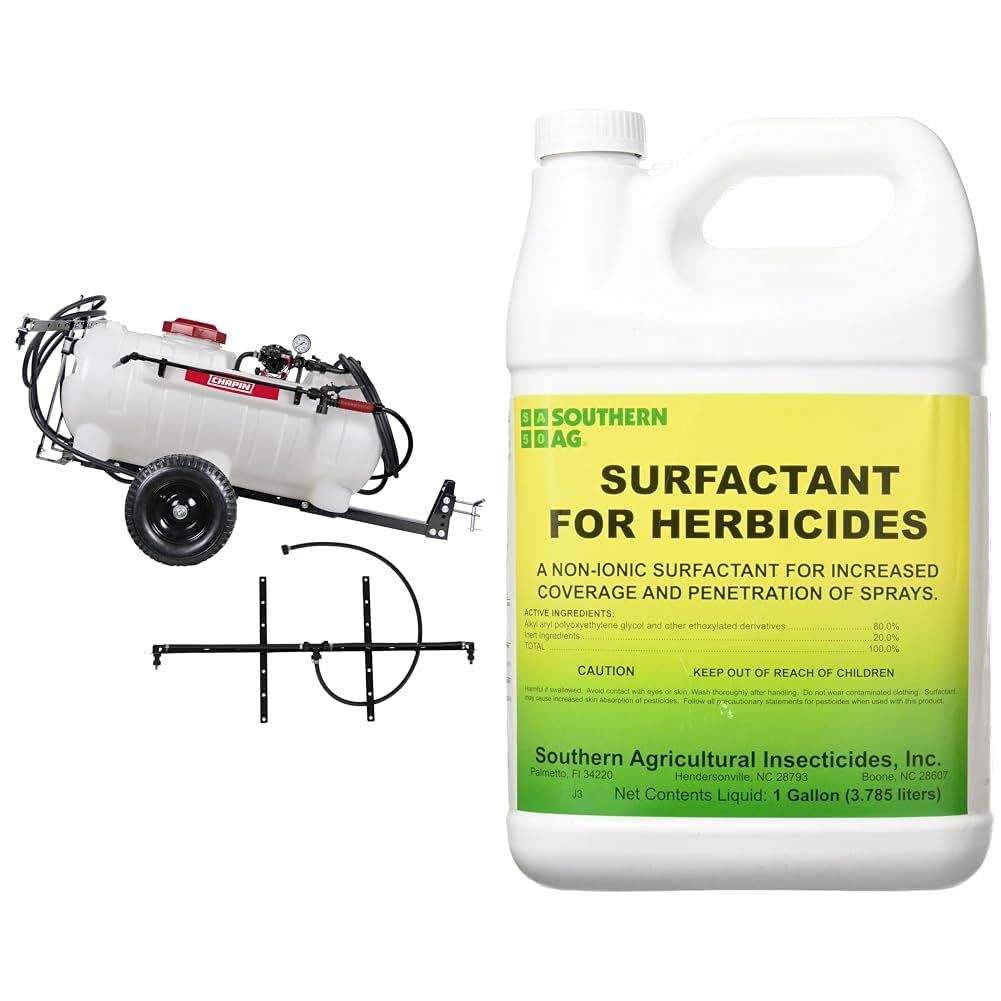 Chapin 15-Gallon Tow-Behind ATV/UTV Tank Sprayer Bundle with Southern Ag 128oz Surfactant for Herbicides