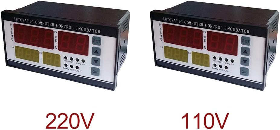 XM-18 Egg Incubator Temperature Controller Thermostat Full Automatic Control System Egg Incubator Machine with Temperature Humidity Sensor Probe (220V)