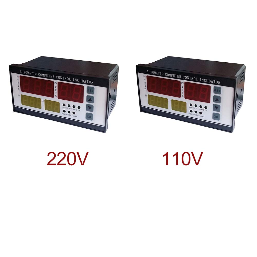 XM-18 Egg Incubator Temperature Controller Thermostat Full Automatic Control System Egg Incubator Machine with Temperature Humidity Sensor Probe (220V)