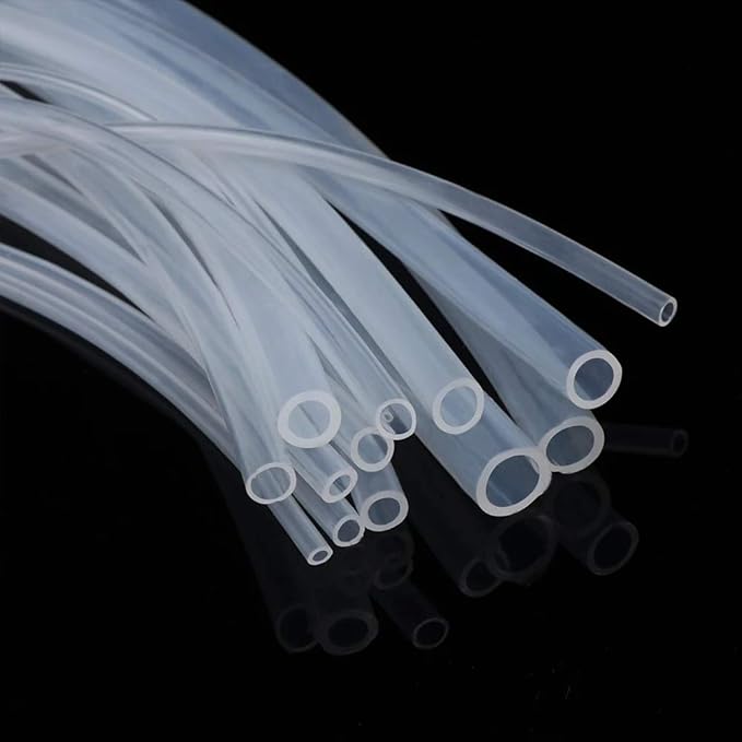 1/16" ID Silicone Tubing, Food Grade 1/16" ID x 1/8" OD 16 Feet Length Pure Silicone Hoses High Temp for Home Brewing Winemaking