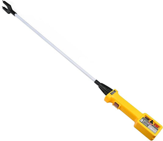Electric Livestock Prod for Cattle, Cow, Dog, Hog, Goat, and Sheep. Rechargeable Cattle Prod with LED Light, Equipped with Flexible Shaft Cattle Prod Stick
