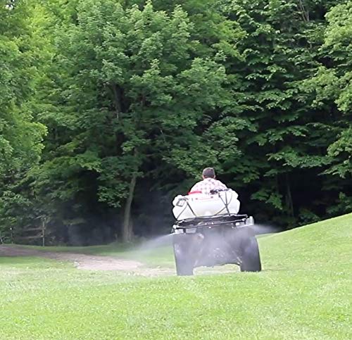Chapin 97500E Made in The USA 25 Gallon Deluxe Dripless ATV/UTV 12 Volt Mounted Spot Sprayer with 5 Inch Wide Mouth, High Performing 12 V Diaphragm Pump and Filtration System, Translucent White