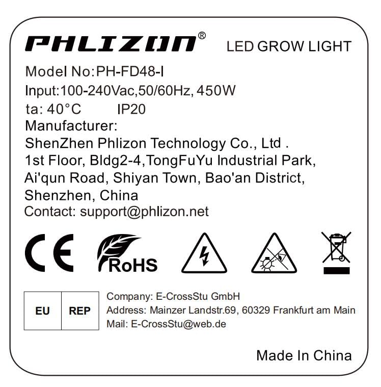 Phlizon FD4000 Plant Led Grow Light for 4x4ft 5x5ft Indoor Plants Coverage Daisy Chain Dimmable with UV IR Full Spectrum Growing Lamps
