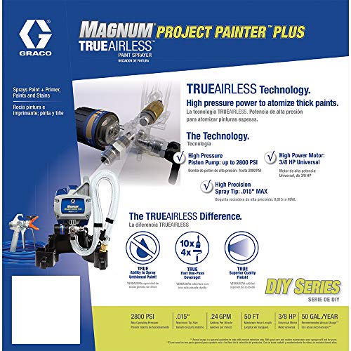 Graco Magnum 257025 Project Painter Plus Paint Sprayer & 9-inch x 180-feet Brown General Purpose Masking Paper