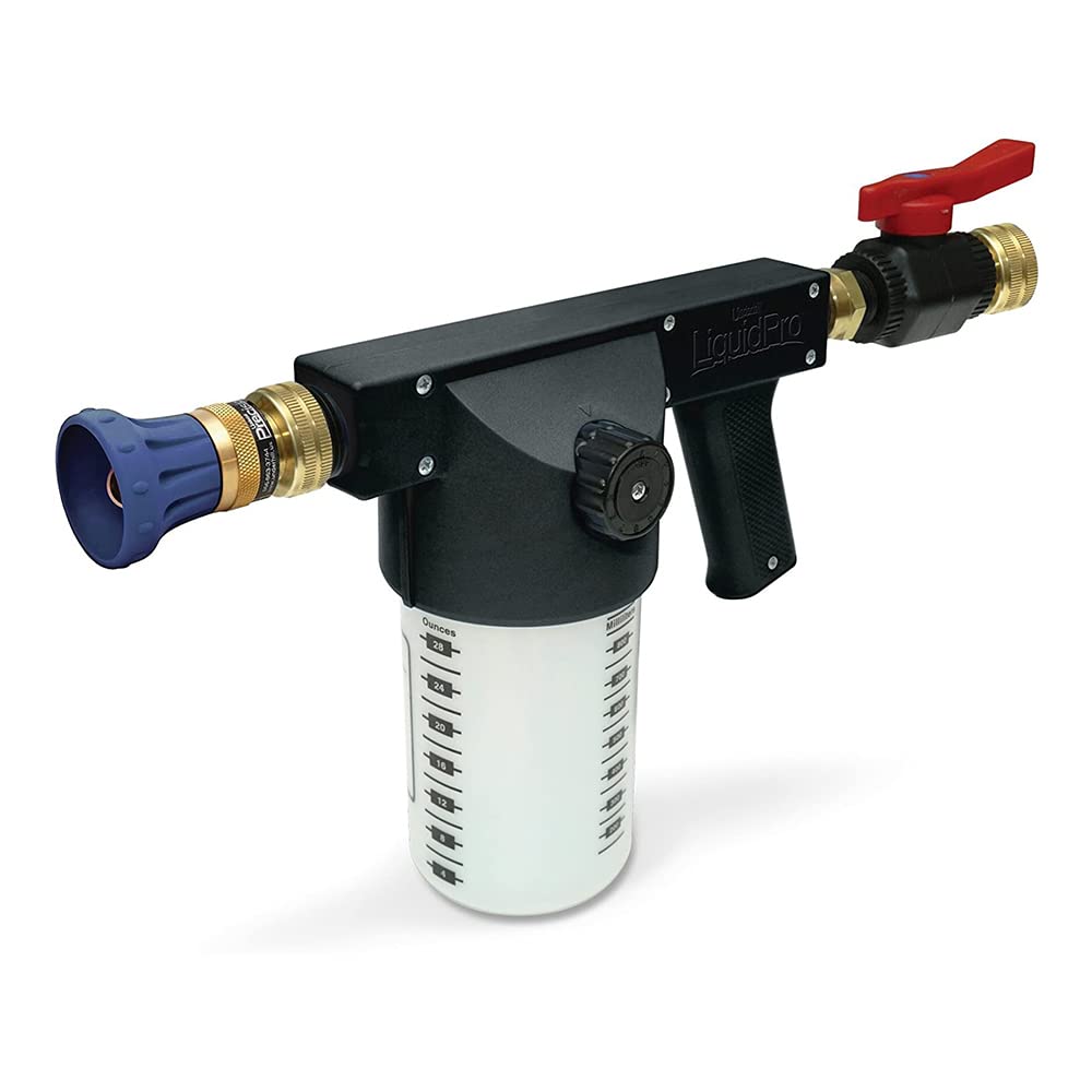 Underhill LiquidPro Applicator Gun Hose Sprayer, Wetting Agent and Lawn Micronutrient Fertilizer with Cloudburst Nozzle, Heavy-Duty, A-LPWA50K, Black
