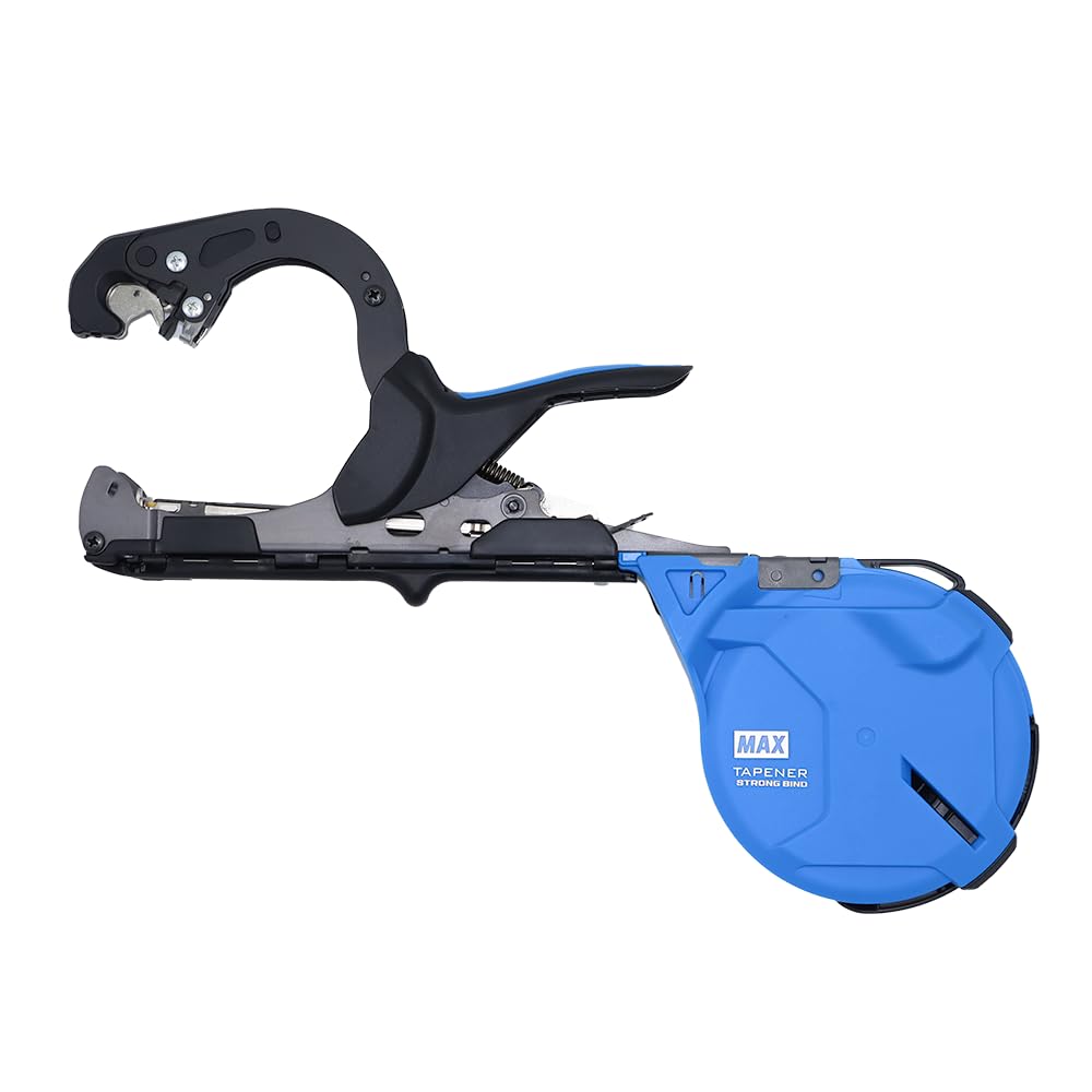 Generic MAX HT-S45E Strong Bind Tapener Plant Tying Tool Value Pack with Tape, Staples, & Replacement Blades, Blue, HT-S45E-VALUE
