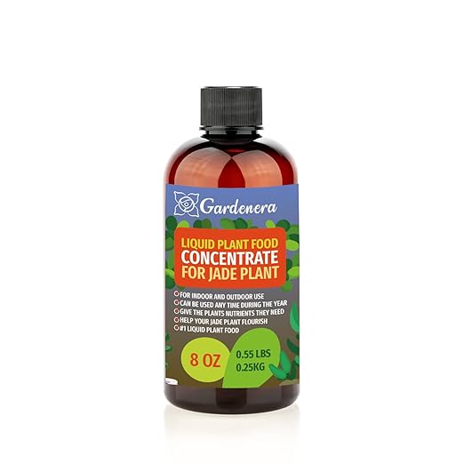 Gardenera Plant Growth Superfood for Jade Plant with 18 Essential Vitamins & Minerals - Organic Plant Food Fertilizer - Micro-Fungi and Bio-Organisms for Jade Plant Care & Growth Enhancement - 8oz