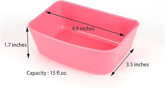 12 Pack Rabbit Feeder Waterer Chicken 15OZ Guinea Pig Cage Bowl Food Water Hanging Watering Container Feeding Dish Coop Cup Treats Drinker for Pigeon Dove Puppy Cat Bird Bath Basin Hamster Bed