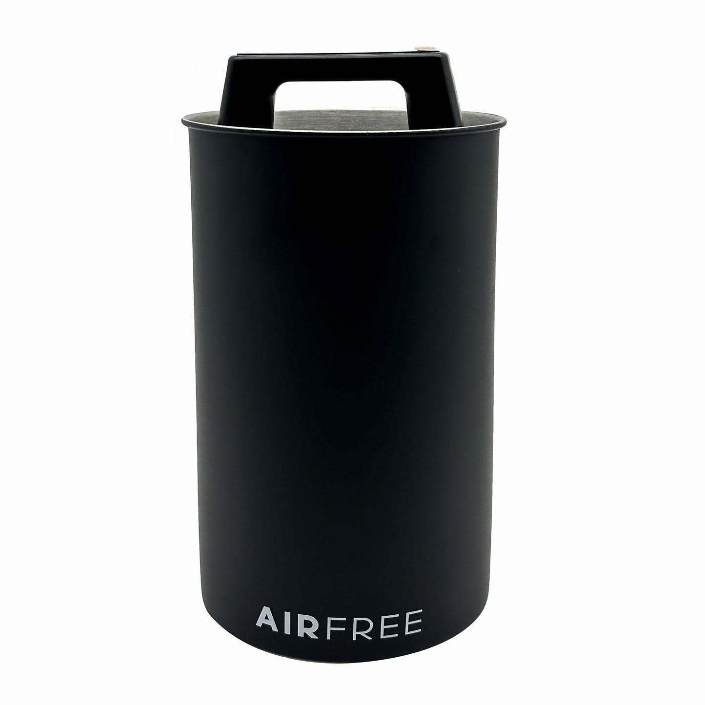 Skywin Metal Canister with Seal Lid, Black Coffee Canister, Coffee Container, Coffee Bean Storage, Vacuum Coffee Canister, Push Out Excess Air Preserve Food Freshness