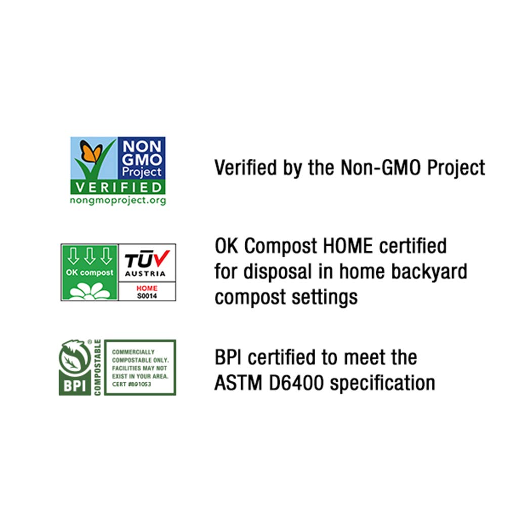 BioBag (USA 100% Certified Compostable, 11x17, 2000 Count, Perfect for The Grocery Store or Farmers Market Produce Bag, Green, 2000.0,PB11417-0.4