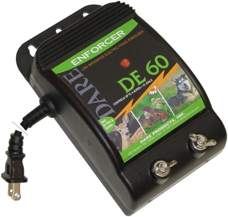 Dare Products Enforcer 110 Volt Electric-Powered Fence Energizer 3 Acres Black