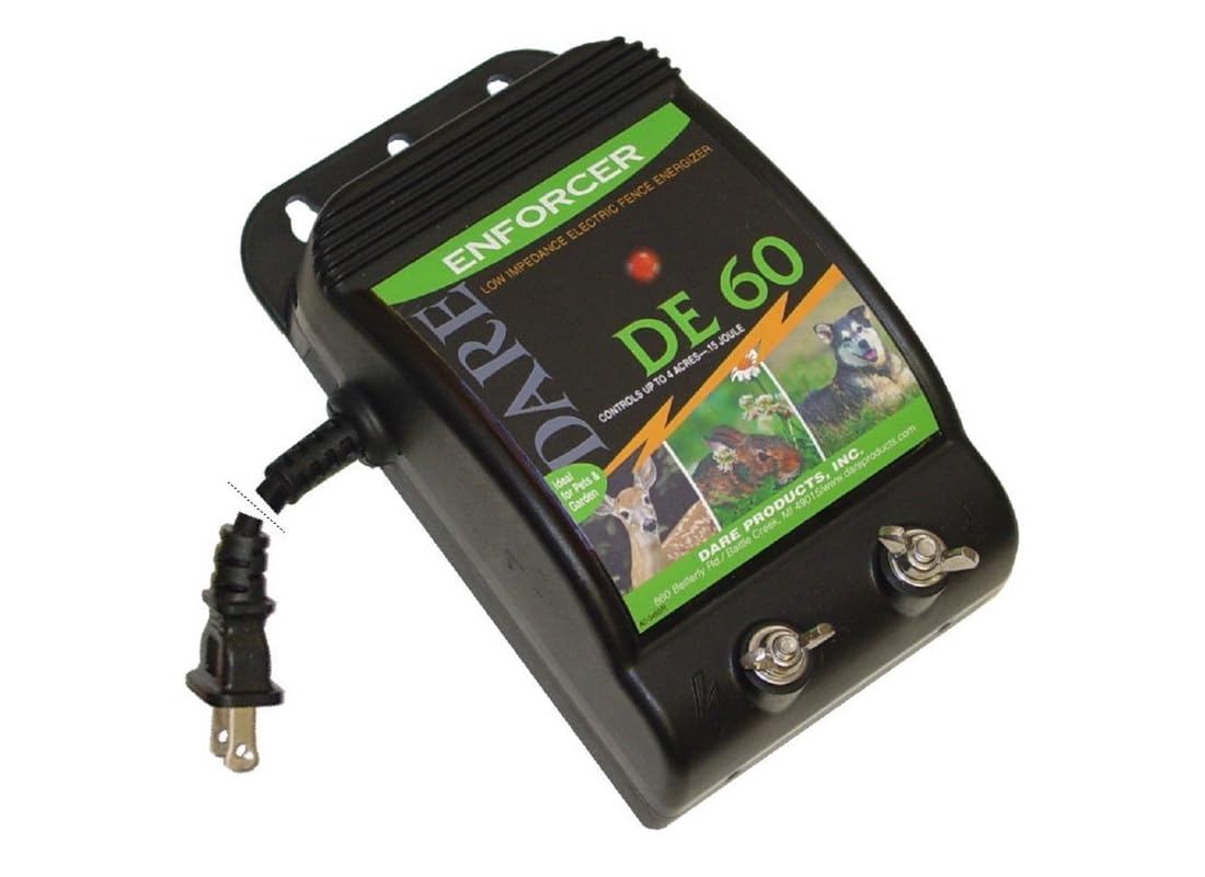 Dare Products Enforcer 110 Volt Electric-Powered Fence Energizer 3 Acres Black