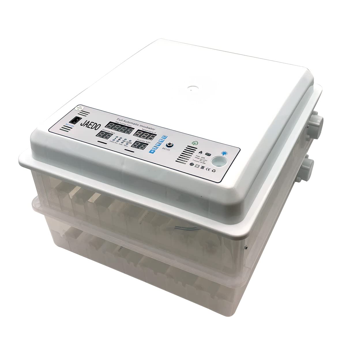 JAEDO 96~128 Egg Incubator Digital Automatic Hatcher with Egg Turning for Chickens Ducks Goose Birds …
