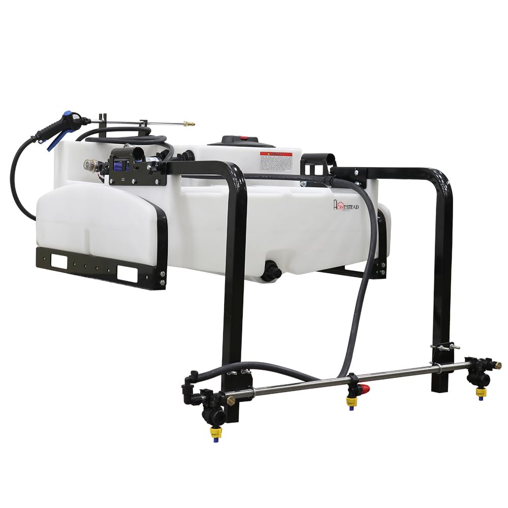 Homestead 50 Gallon Prime UTV Broadcast Sprayer - Up to 30 Foot Swath, 3.0GPM
