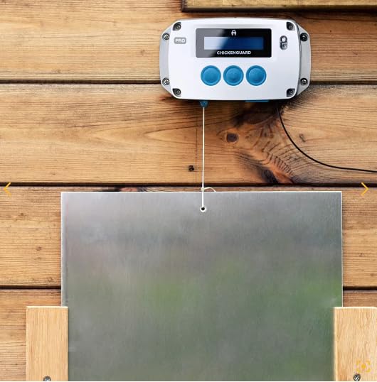 ChickenGuard Automatic Chicken Coop Door Opener, Power by Solar/Batteries/Electric. Strong Motor Lifts 2kg; Timer/Light Sensing; Motor Units only or Combination Kits (PRO + Solar Kit)