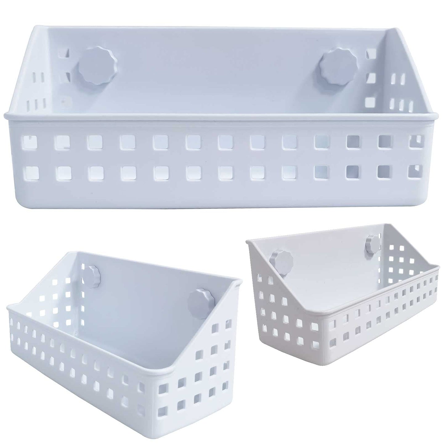 kathson Rabbit Hay Feeder Large Hay Manger Less Wasted Grass Holder Rack Food Dispenser Small Animal Plastic Bowl for Rabbits Bunny Guinea Pigs Rat Chinchilla(White