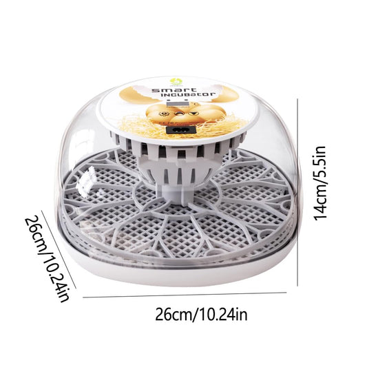 12 Automatic Egg Incubators for Hatching Eggs Whith Smart Temperature Control, Auto Turner, LED Candling for Chicken, Duck, Quail Eggs (12-Blue)