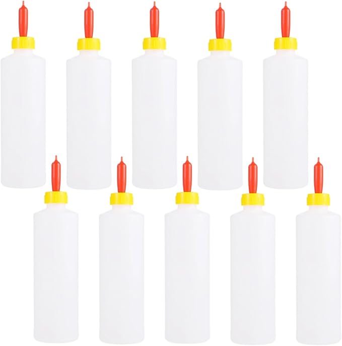 10 Pcs Lamb Feeding Bottles, Large Goat Nursing Bottles with Nipples, Leak-Proof Plastic Milk Bottle, Drinking Bottle for Goats, Sheep, Pigs, Outdoor-Friendly Animal Feeding Set