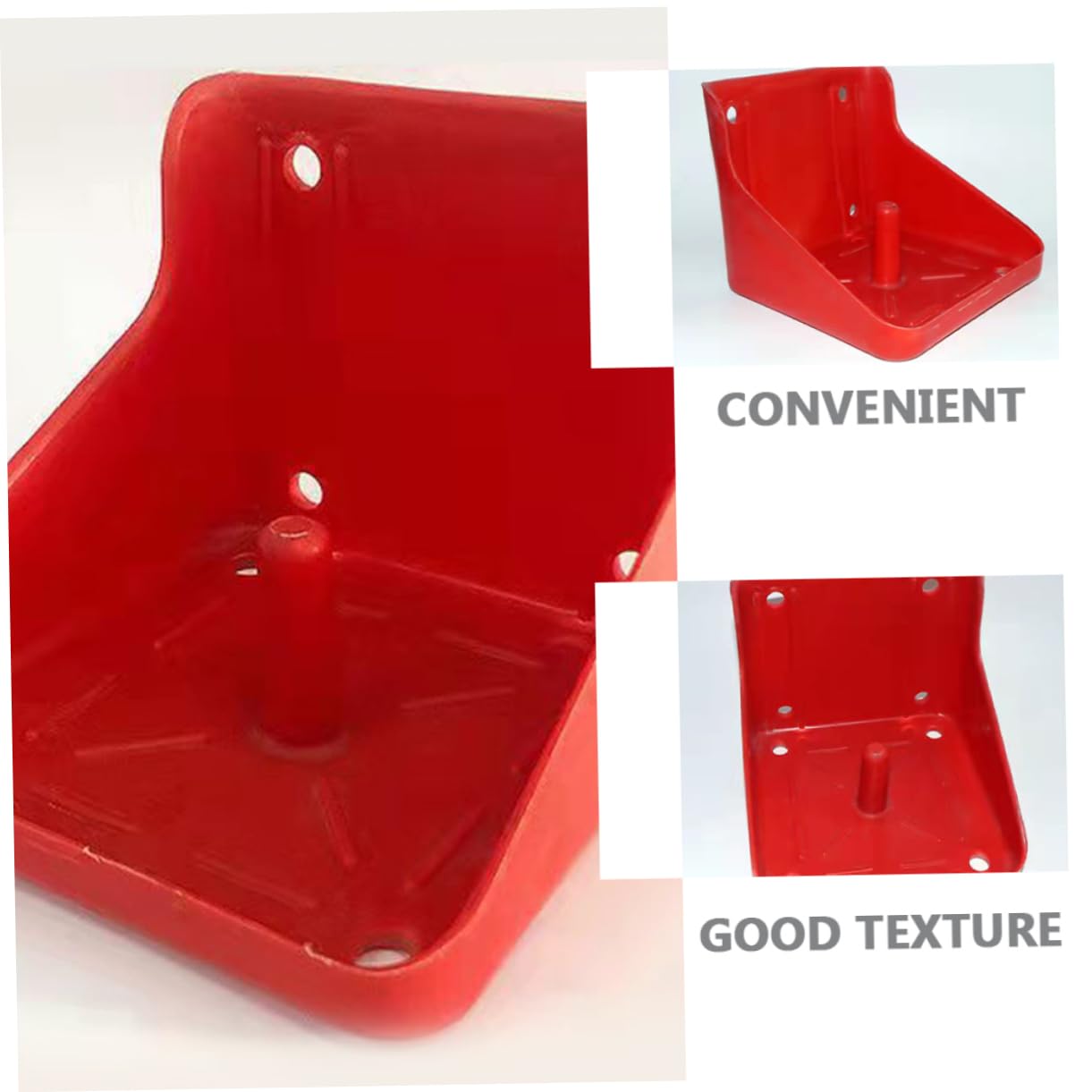 SUPVOX Lick Brick Box Horse Mounting Block Salt Fodder Feeder Mineral Salt Block Holder Cattle Feeder Sheep Deer Lick Tray Thicken Feeding Box Pe