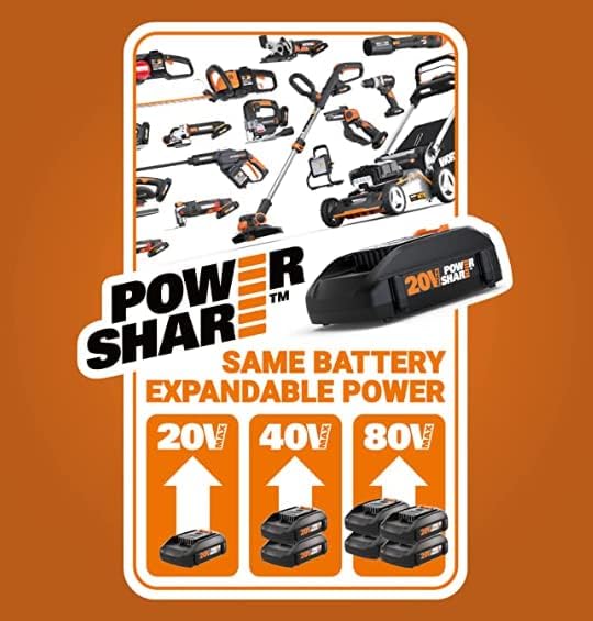 Worx Nitro 20V Cordless Paint Sprayer Power Share with Brushless Motor - WX020L.9 (Battery & Charger Sold Separately)