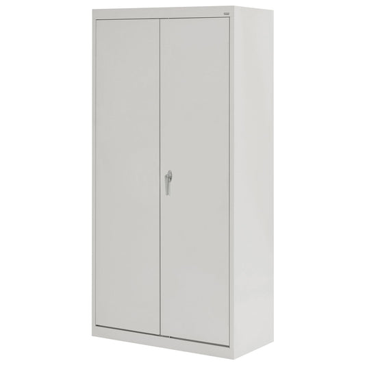Sandusky CA41362472-05 Classic Series Metal Storage Cabinet with Adjustable Shelves, Locking Handle, 24" D x 36" W x 72" H, Dove Gray