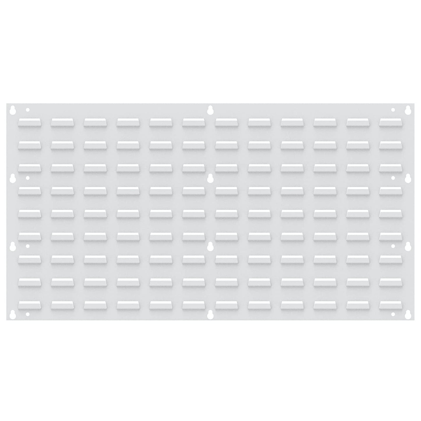 Akro-Mils 30636 Heavy Duty Wall Mount Garage Storage Steel Louvered Panel | Wall Storage Bin Hanging Organizer System for AkroBins, 36-Inch W x 19-Inch H, White, 4 Pack