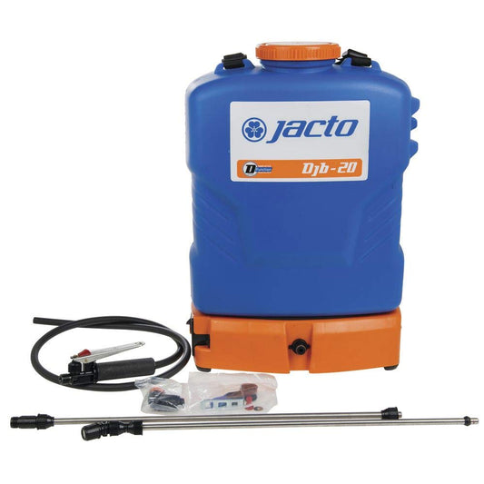Jacto DJB-20 Battery-Powered Backpack Doser and Sprayer – Precision Dosing, Efficient Spraying, Long Battery Life - 5 Gallon