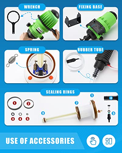 NEWTRY 0.4%-4% Fertilizer Injector for Drip Irrigation + 10pcs Springs