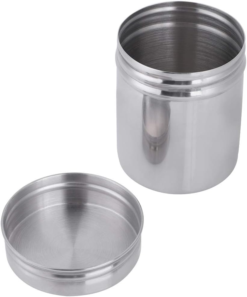 QANYEGN 304 Stainless Steel Sealed Storage Jar, Airtight Kitchen Food Storage Container, Portable Coffee Grounds Container(Large size)