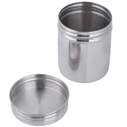QANYEGN 304 Stainless Steel Sealed Storage Jar, Airtight Kitchen Food Storage Container, Portable Coffee Grounds Container(Large size)